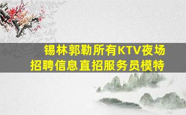 锡林郭勒所有KTV夜场招聘信息直招服务员模特